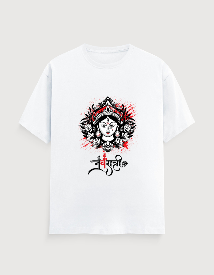MAA DURGA NAVRATRI UNISEX TEE (LIGHTER VARIANTS) - Image 4
