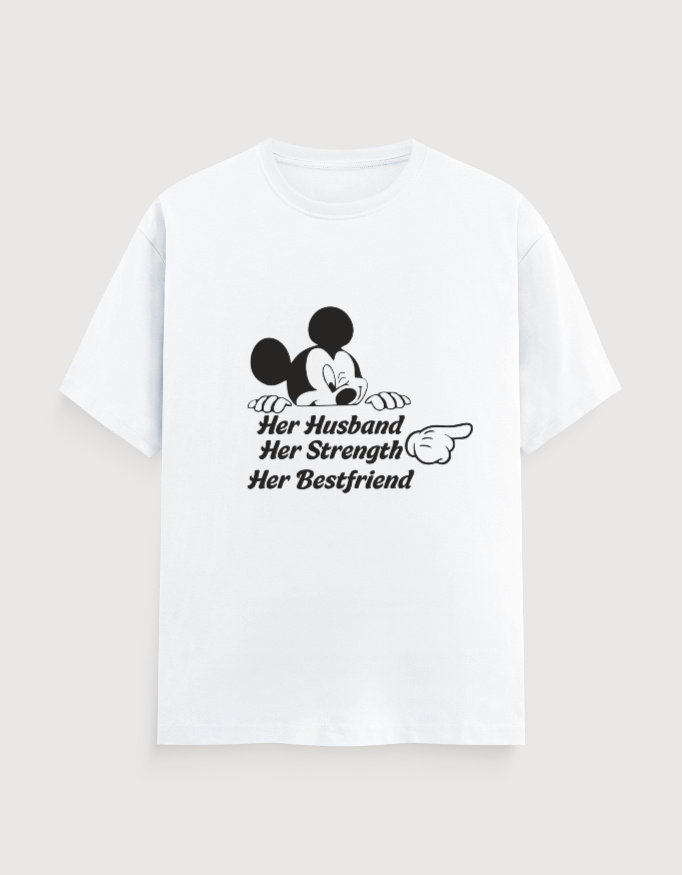 HER HUSBAND,HER BESTFRIEND TEE (LIGHTER VARIANTS)