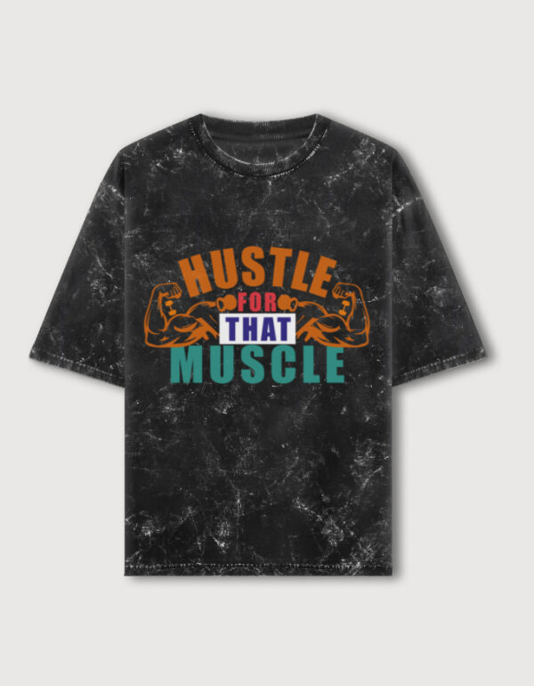 GYM FREAK ACID WASHED OVERSIZED UNISEX TEE