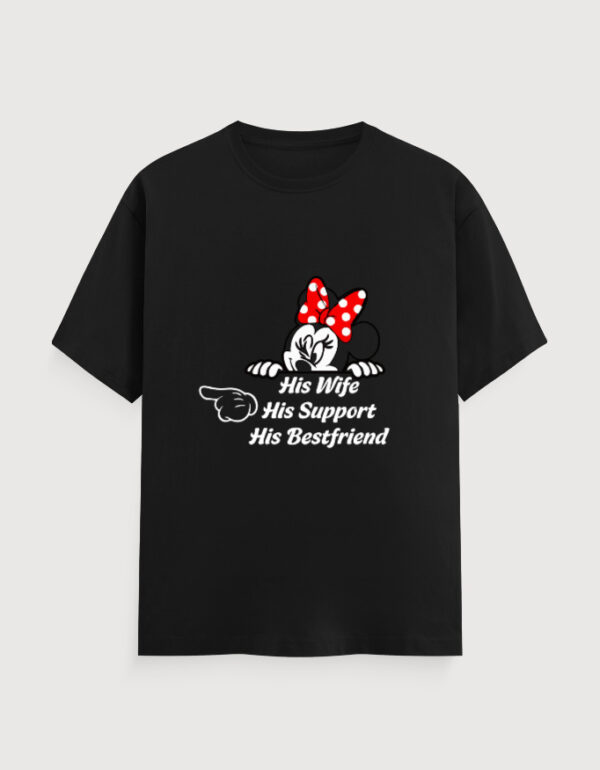 HIS WIFE,HIS BESTFRIEND TEE (DARKER  VARIANTS)