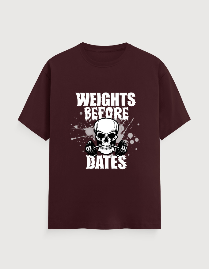 WEIGHT OVER DATES GYM UNISEX TEE (DARKER VARIANTS) - Image 10