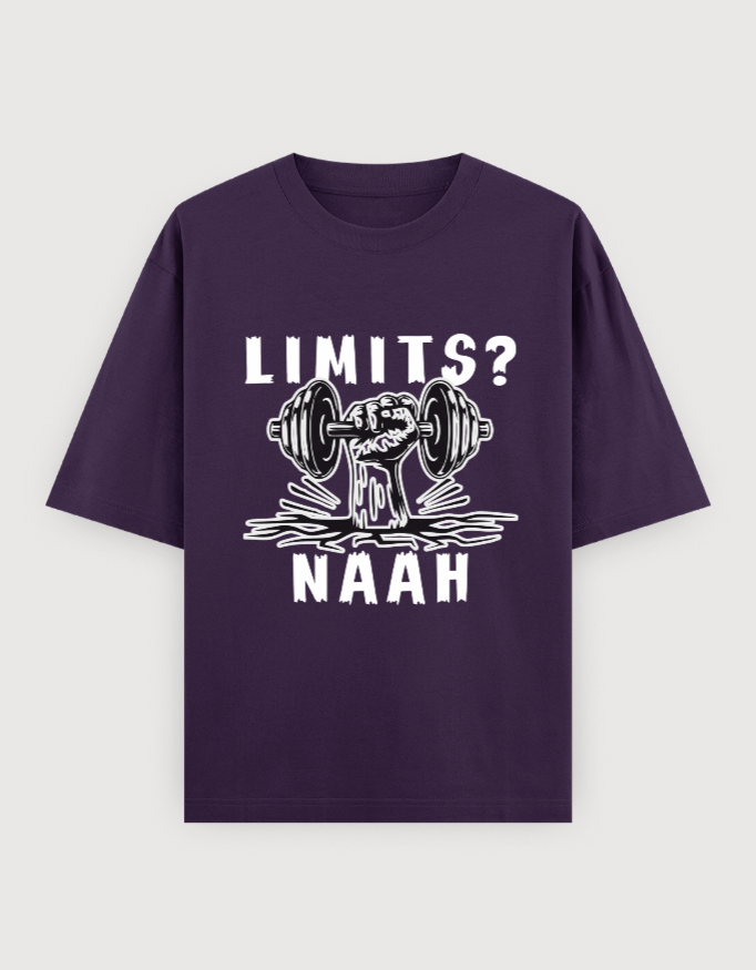 NO LIMITGYM OVERSIZED UNISEX TEE(DARKER VARIANTS) - Image 6