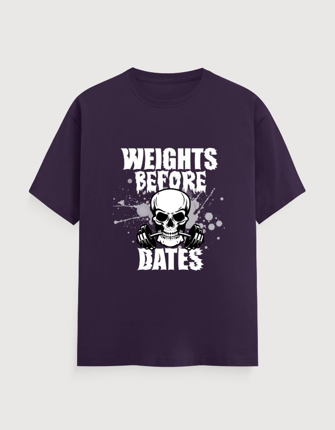 WEIGHT OVER DATES GYM UNISEX TEE (DARKER VARIANTS) - Image 9
