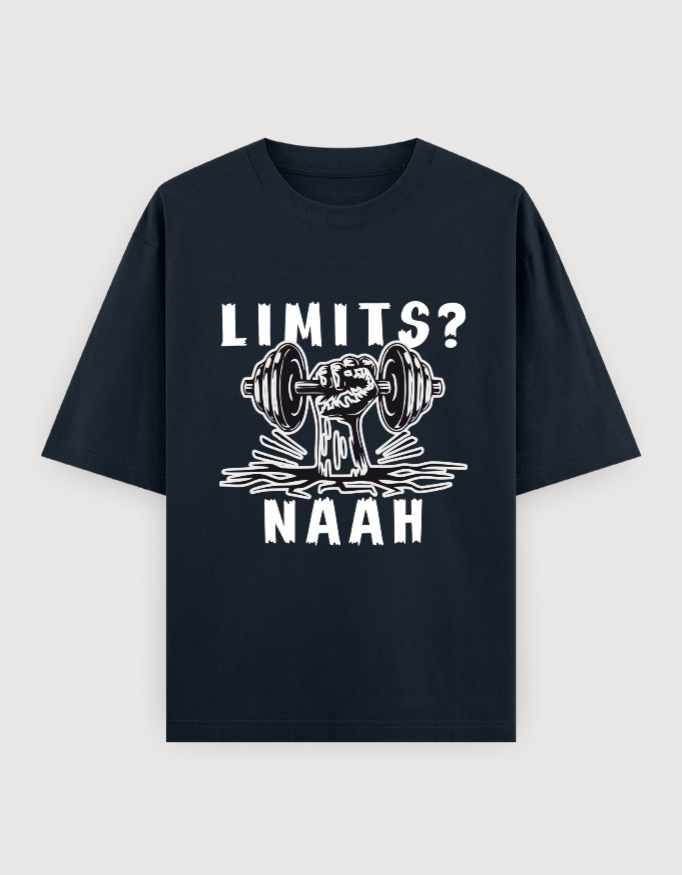 NO LIMITGYM OVERSIZED UNISEX TEE(DARKER VARIANTS) - Image 3