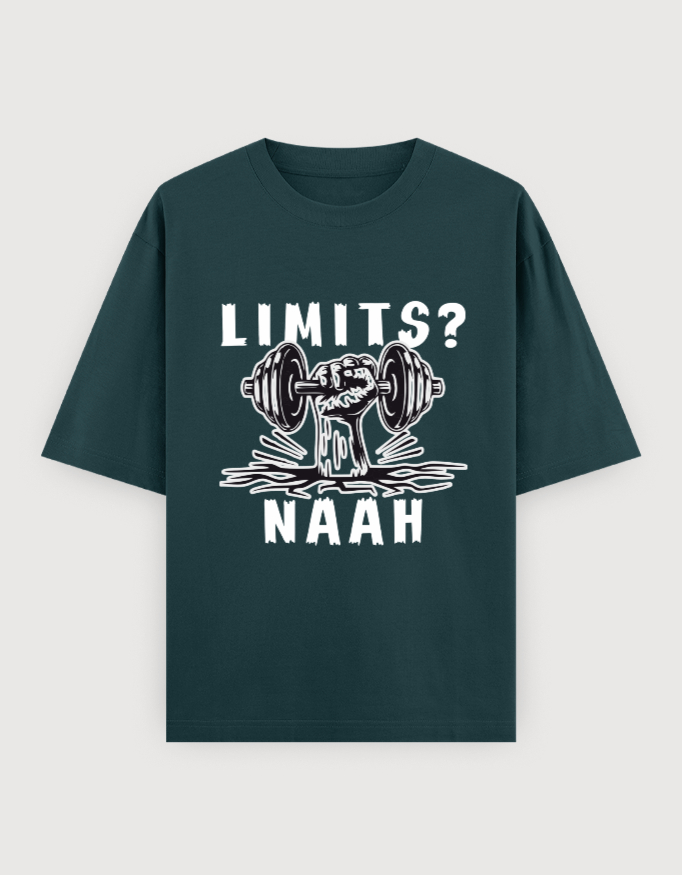 NO LIMITGYM OVERSIZED UNISEX TEE(DARKER VARIANTS) - Image 7