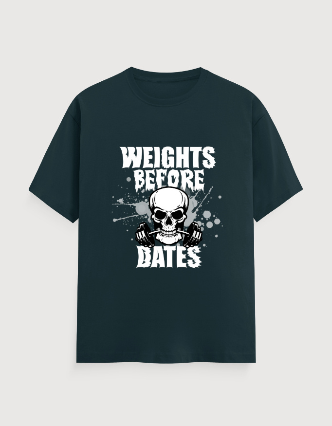 WEIGHT OVER DATES GYM UNISEX TEE (DARKER VARIANTS)