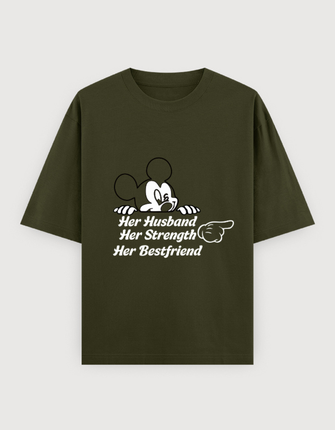 HER HUSBAND,HER BESTFRIEND OVERSIZED TEE (DARKER VARIANTS) - Image 5