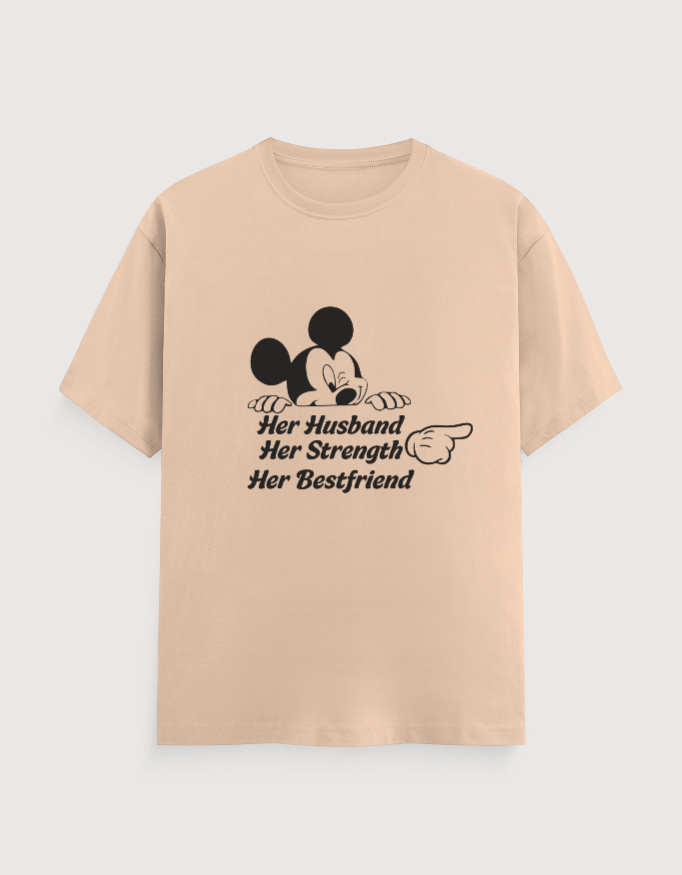 HER HUSBAND,HER BESTFRIEND TEE (LIGHTER VARIANTS) - Image 3