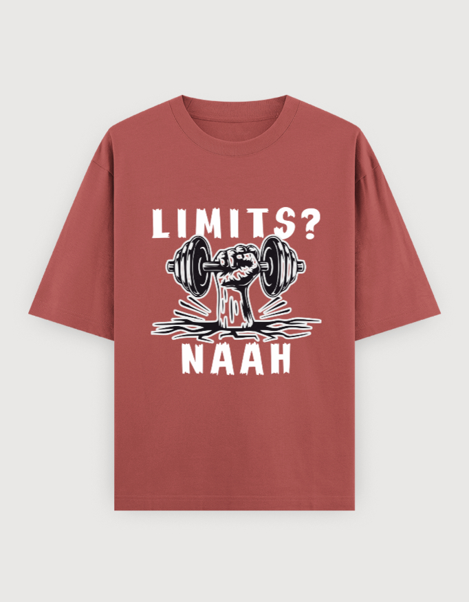 NO LIMITGYM OVERSIZED UNISEX TEE(DARKER VARIANTS) - Image 9