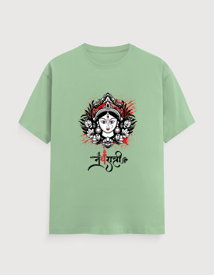MAA DURGA NAVRATRI UNISEX TEE (LIGHTER VARIANTS) - Image 3