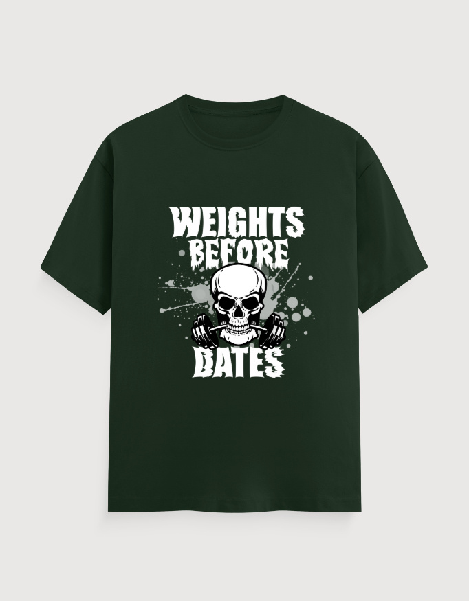 WEIGHT OVER DATES GYM UNISEX TEE (DARKER VARIANTS) - Image 6