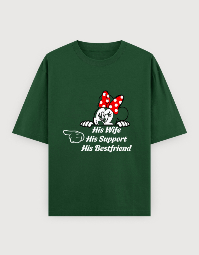 HIS WIFE,HIS BESTFRIEND OVERSIZED TEE (DARKER VARIANTS) - Image 5