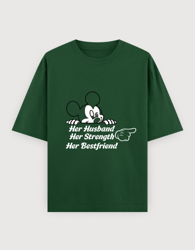 HER HUSBAND,HER BESTFRIEND OVERSIZED TEE (DARKER VARIANTS) - Image 10