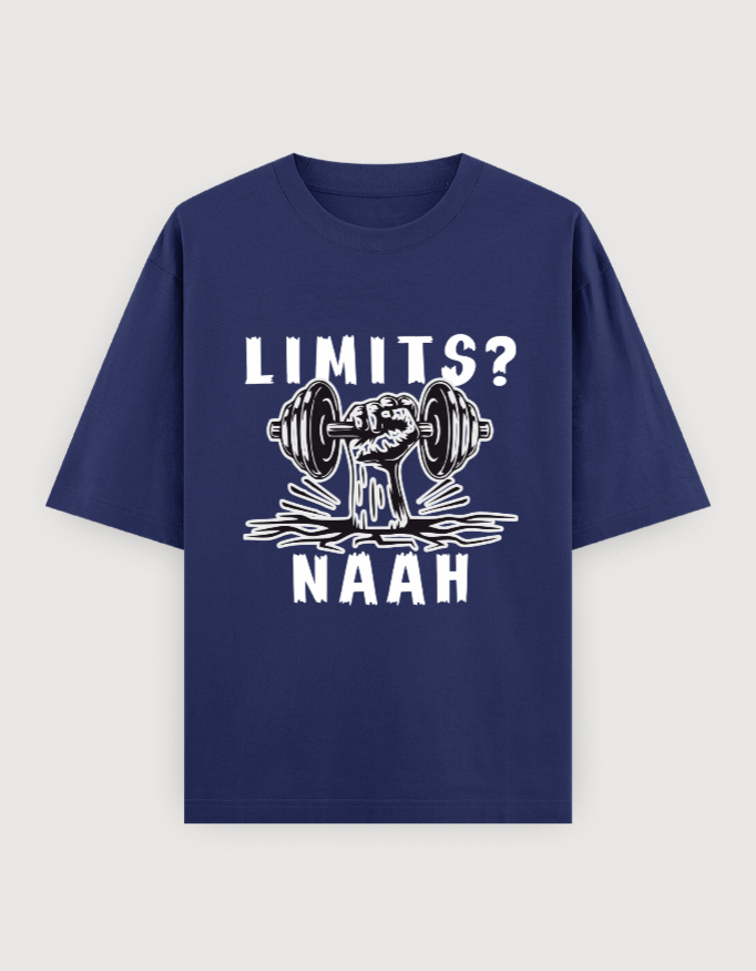 NO LIMITGYM OVERSIZED UNISEX TEE(DARKER VARIANTS) - Image 4